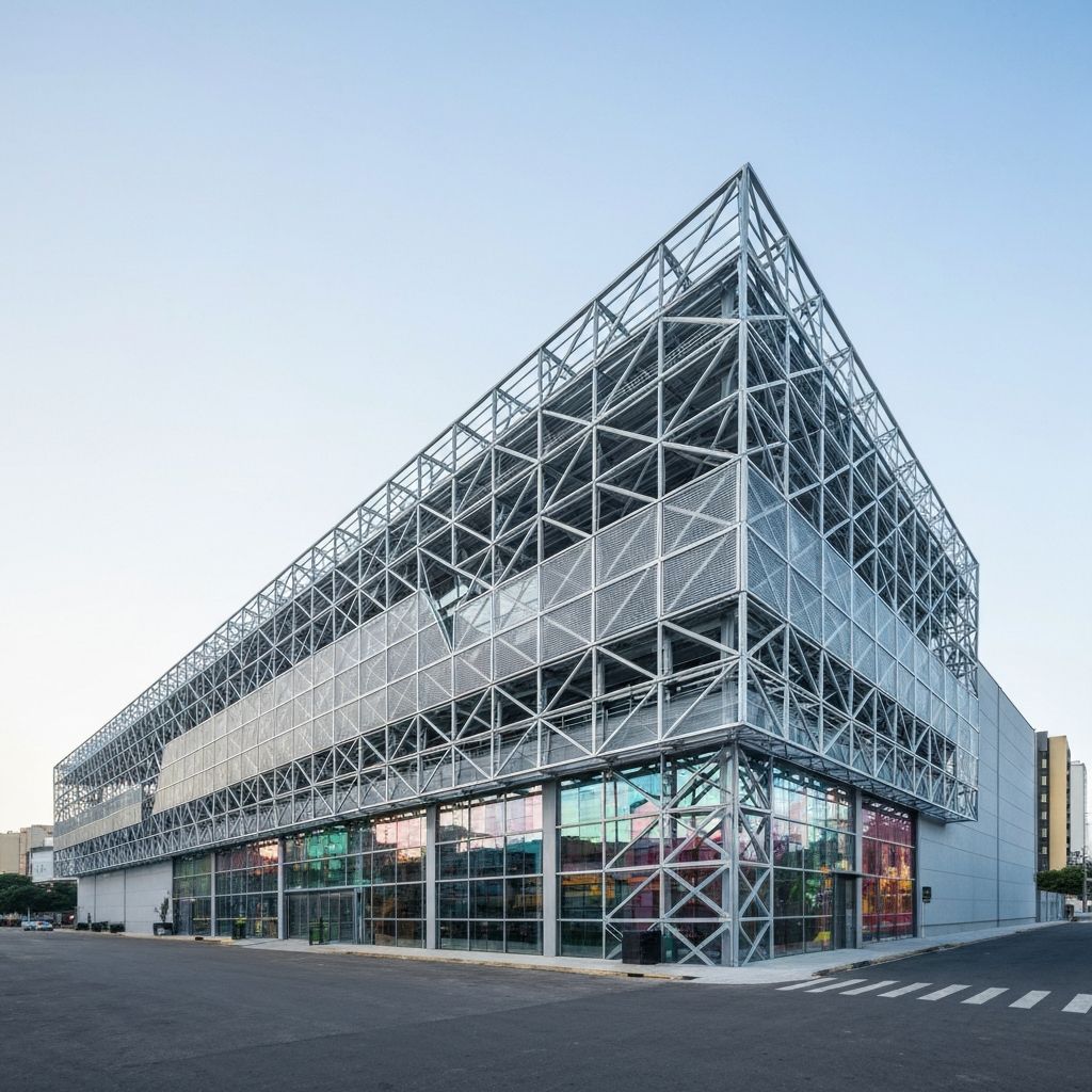 Galpão metálico simples no Brasil